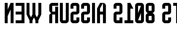 New Russia 2108 St font preview